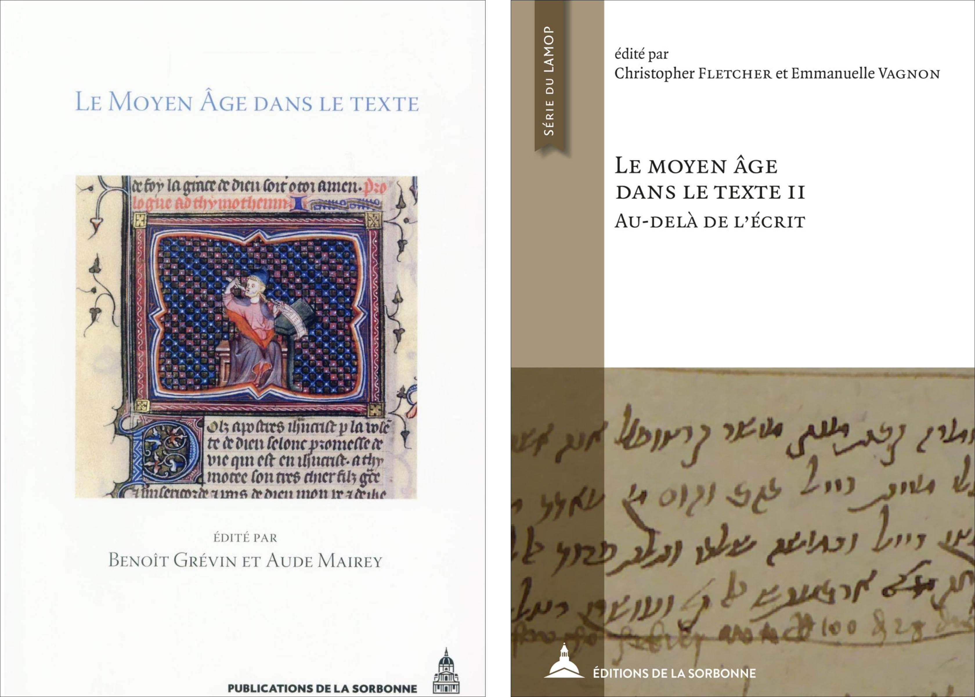 Le Moyen Âge dans le texte (1 et 2)